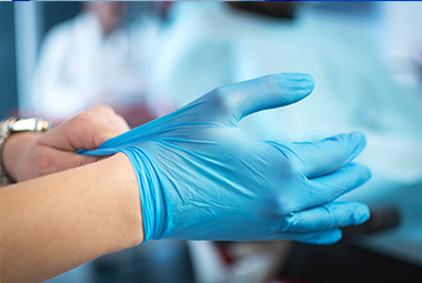 Disposable Gloves Use in Medisky Multispecialty Clinic